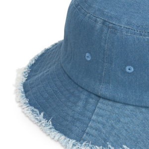 distressed denim bucket hat light denim product details 630b8ac084ebe 5