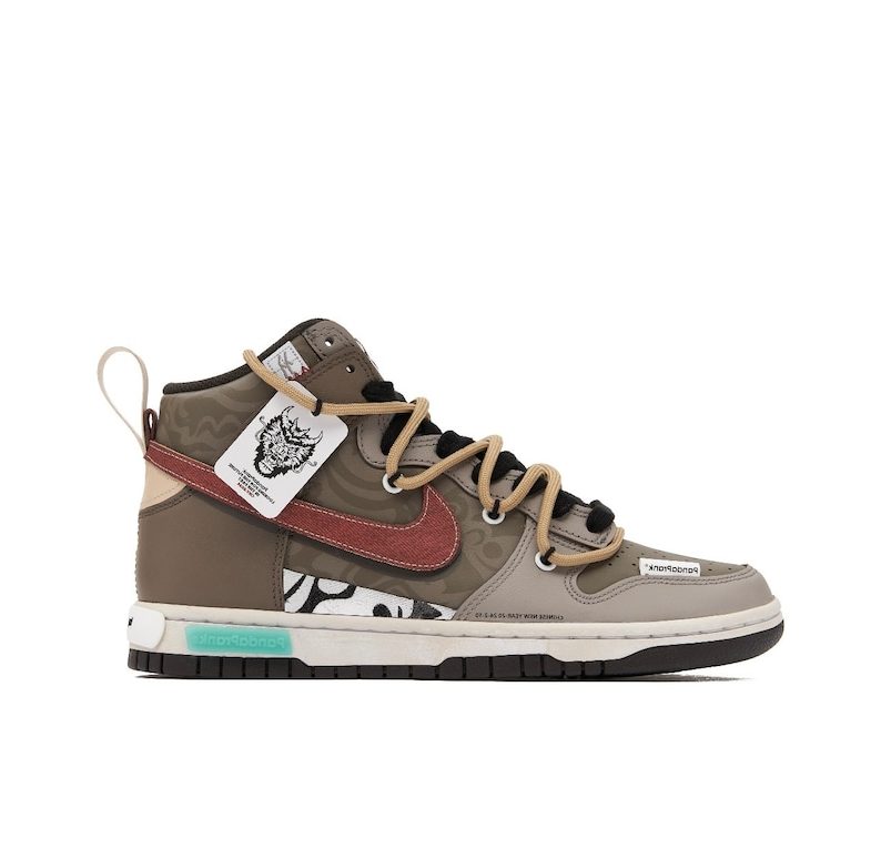 Custom "Prime" Air Jordan 1 Brown / Crimson / Black / White