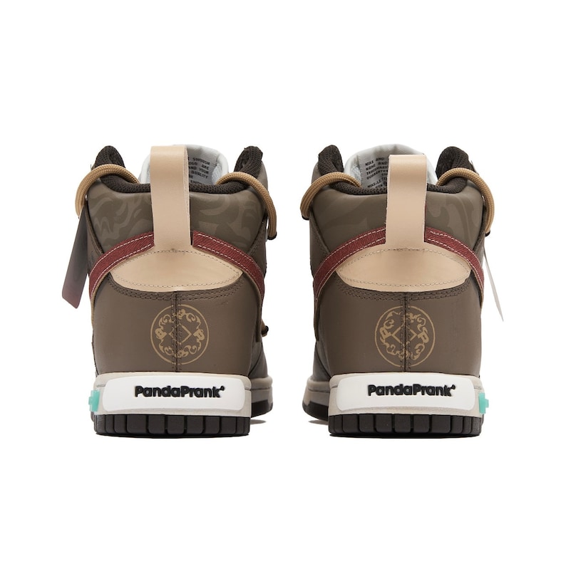 Custom "Prime" Air Jordan 1 Brown / Crimson / Black / White - Image 4