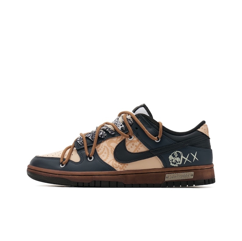 Custom "Nittany Lion" Dunk Low Blue / White / Brown - Image 3