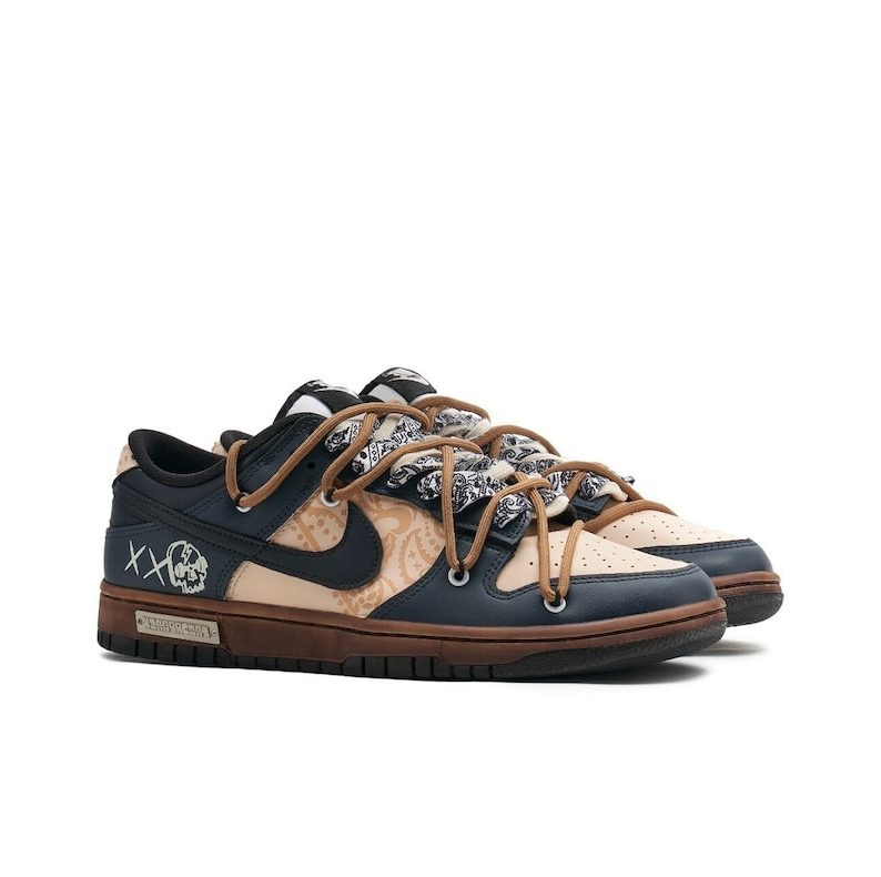 Custom "Nittany Lion" Dunk Low Blue / White / Brown