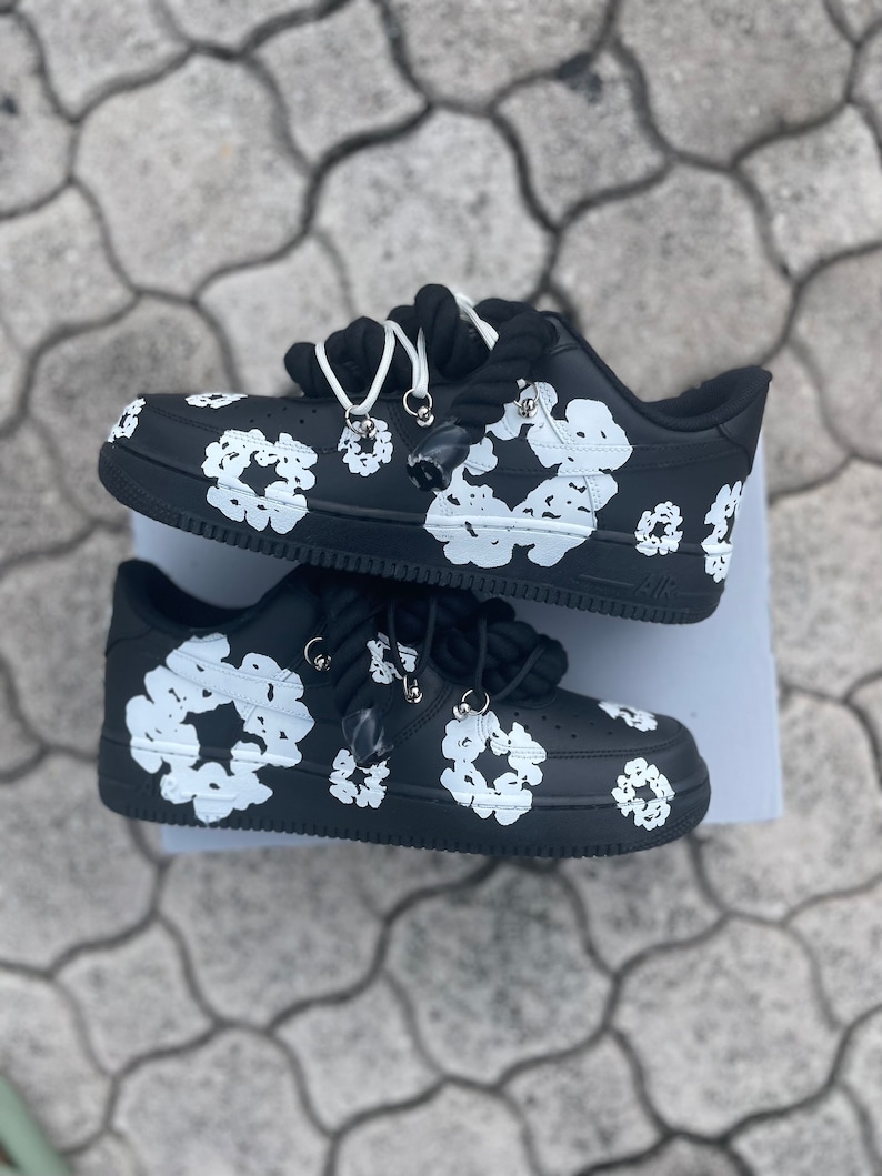 Custom Denim Tears Air Force 1 Shoes