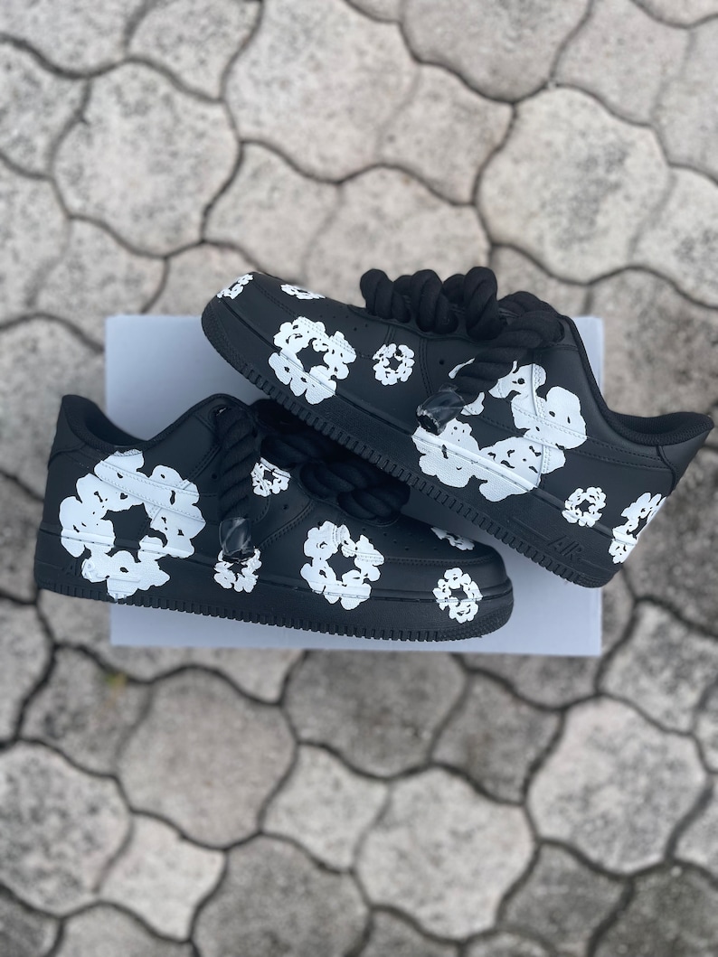 Custom Denim Tears Air Force 1 Shoes - Image 2