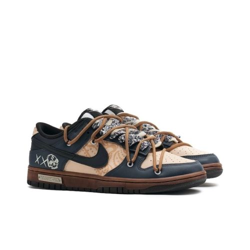 Custom “Nittany Lion” Dunk Low Blue / White / Brown