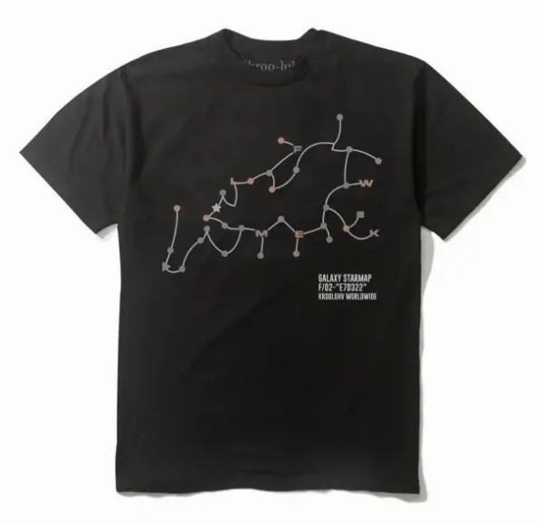 Krooluhv Galaxy Map Heavyweight Short Sleeve Shirt