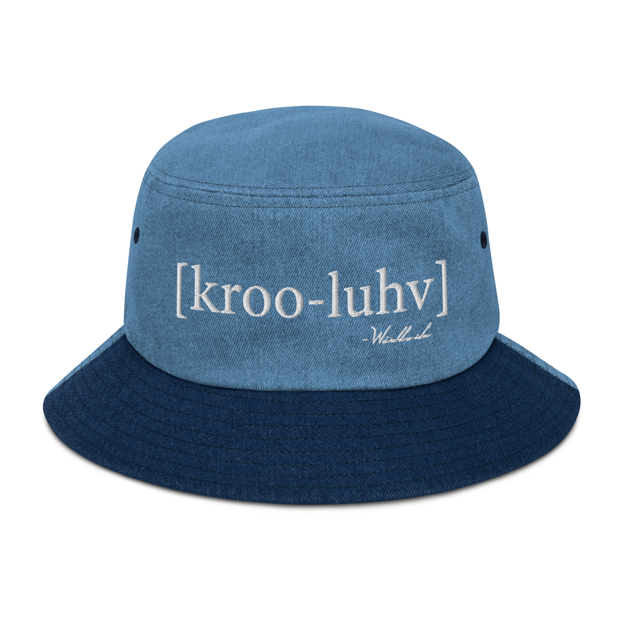 Krooluhv Double Denim Bucket Hat - Image 2