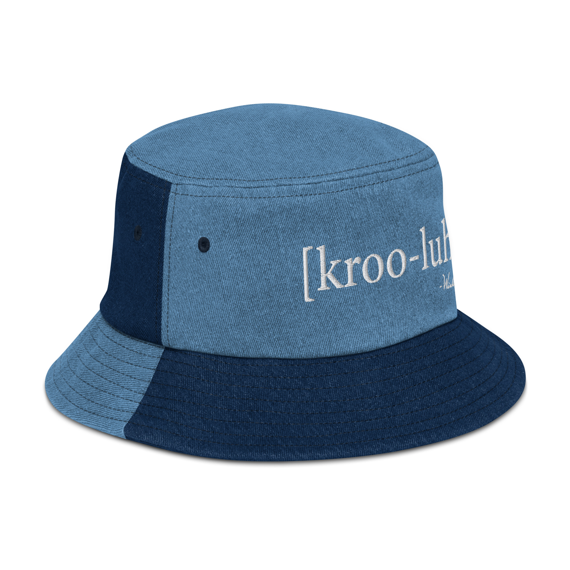 Krooluhv Double Denim Bucket Hat