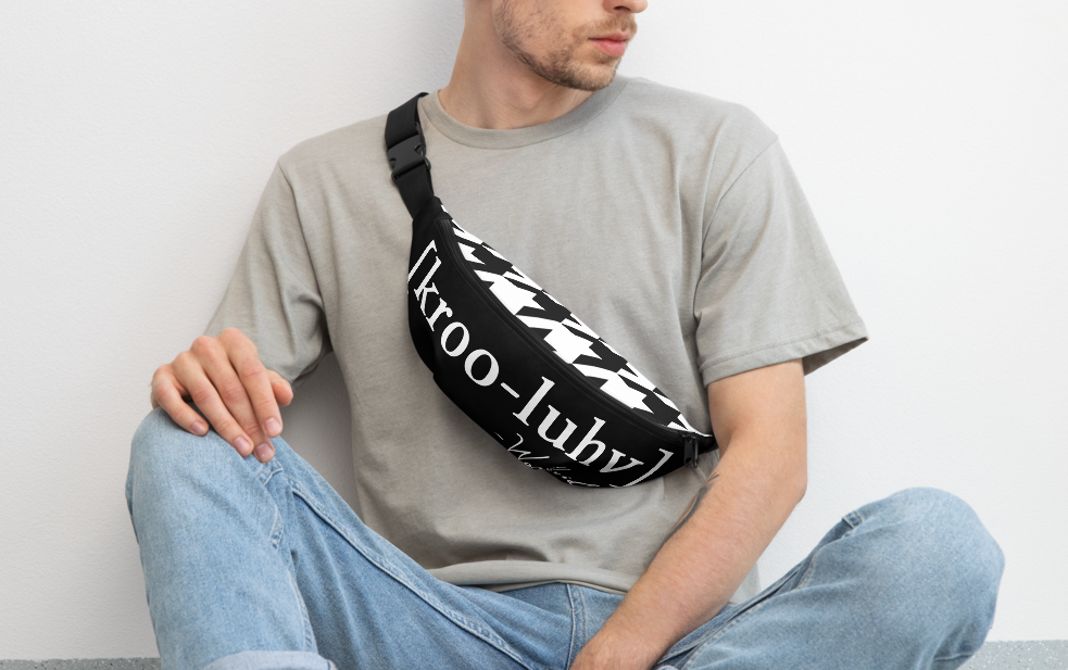 Krooluhv Brackets Houndstooth Waist Bag
