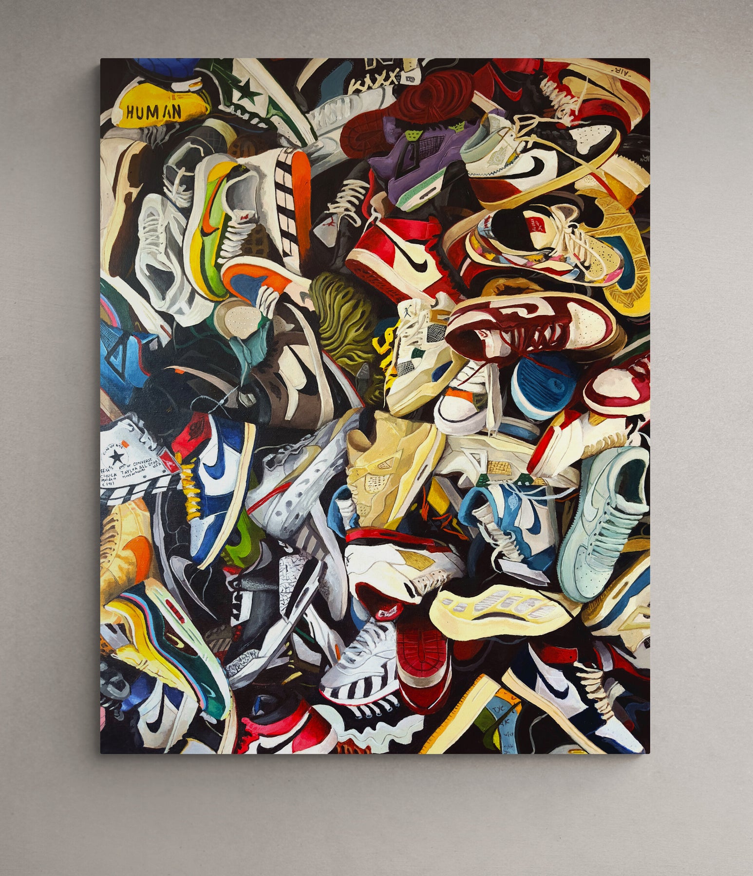 Major Sneaker Head Painting