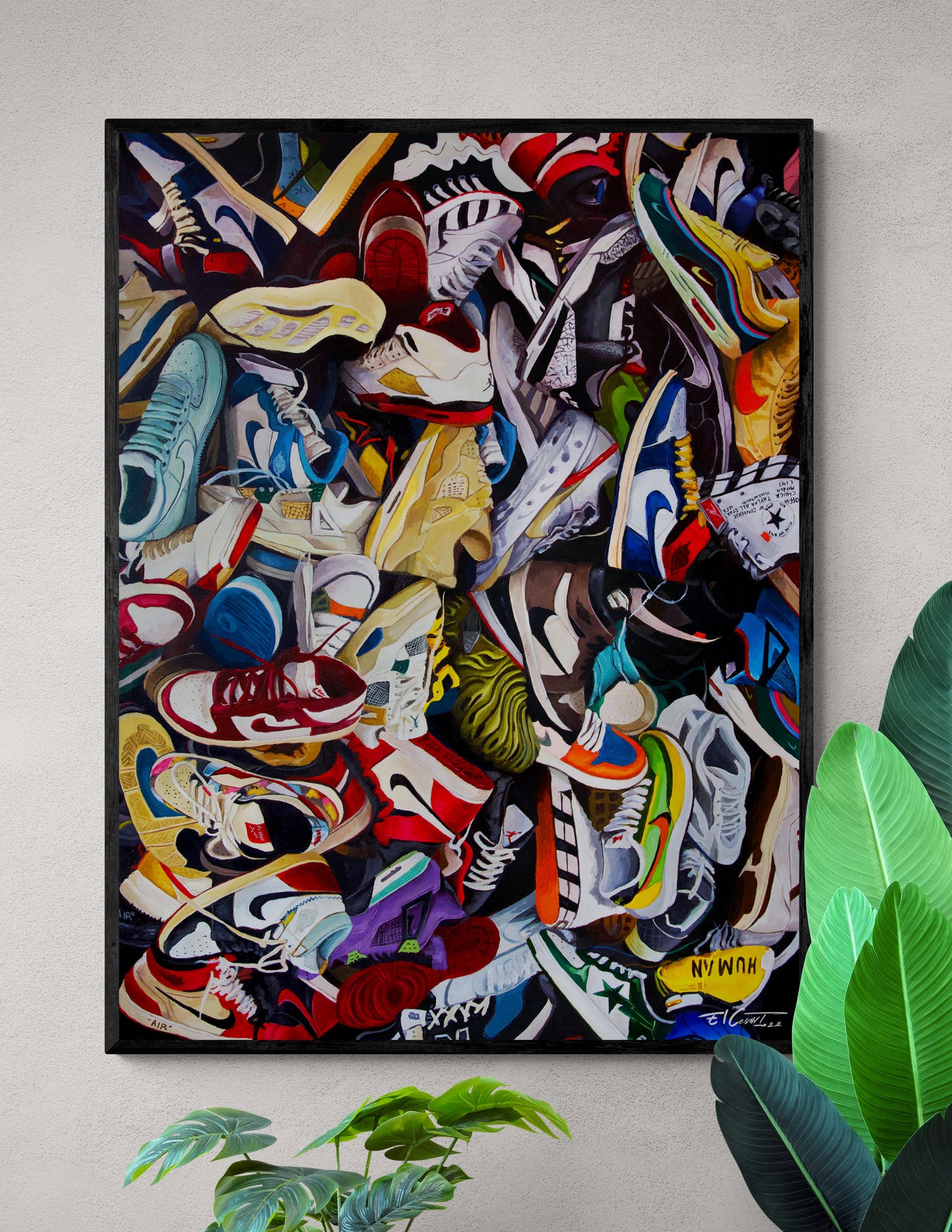 Major Sneaker Head Painting - Image 2